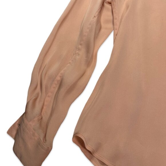 Vintage Giorgio Armani Italian Silk Blouse with Peter Pan Collar - Size Small - Picture 12 of 16